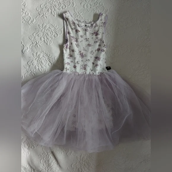 Purple Flower Tutu Dress 2T - Picture 7 of 7